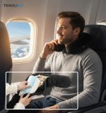 ⁦EasyGo - כרית צוואר עם אחסון לטיסות⁩ – תמונה ⁦7⁩